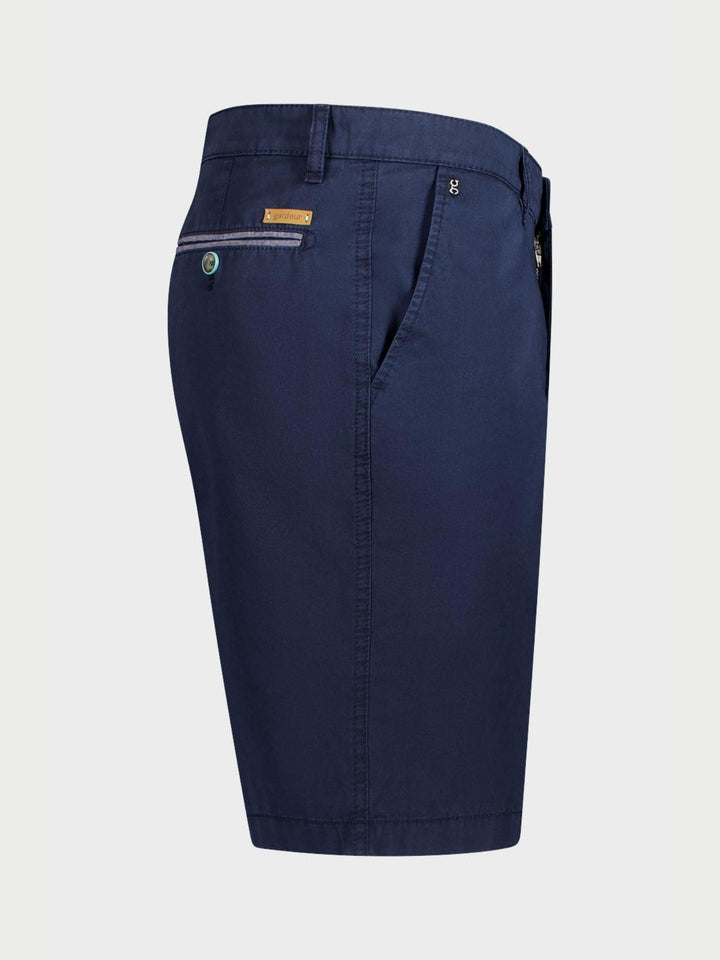 Marinblå Modern Fit Bermudashorts - Gardeur