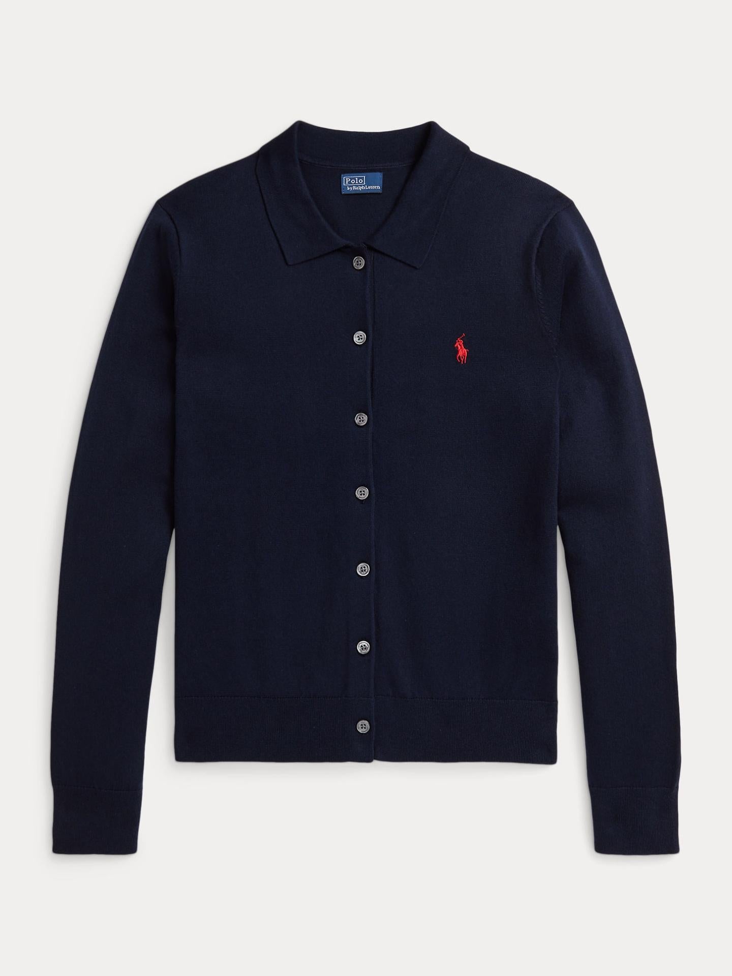 Marinblå Polokrage Kofta - Polo Ralph Lauren