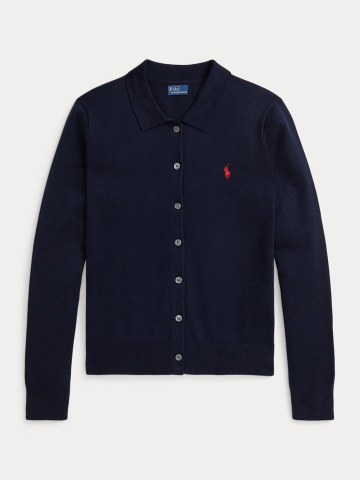 Marinblå Polokrage Kofta - Polo Ralph Lauren