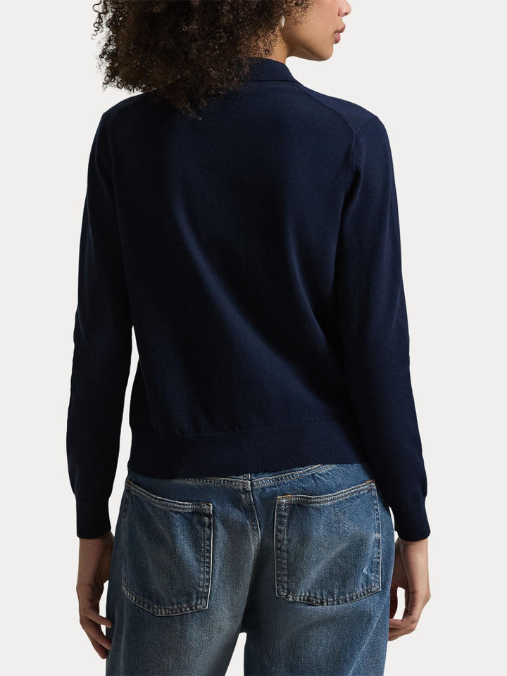 Marinblå Polokrage Kofta - Polo Ralph Lauren