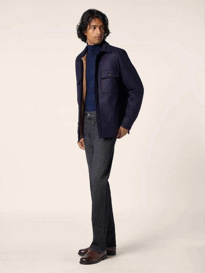 Marinblå Vitale Barberis Overshirt - Jacob Cohen