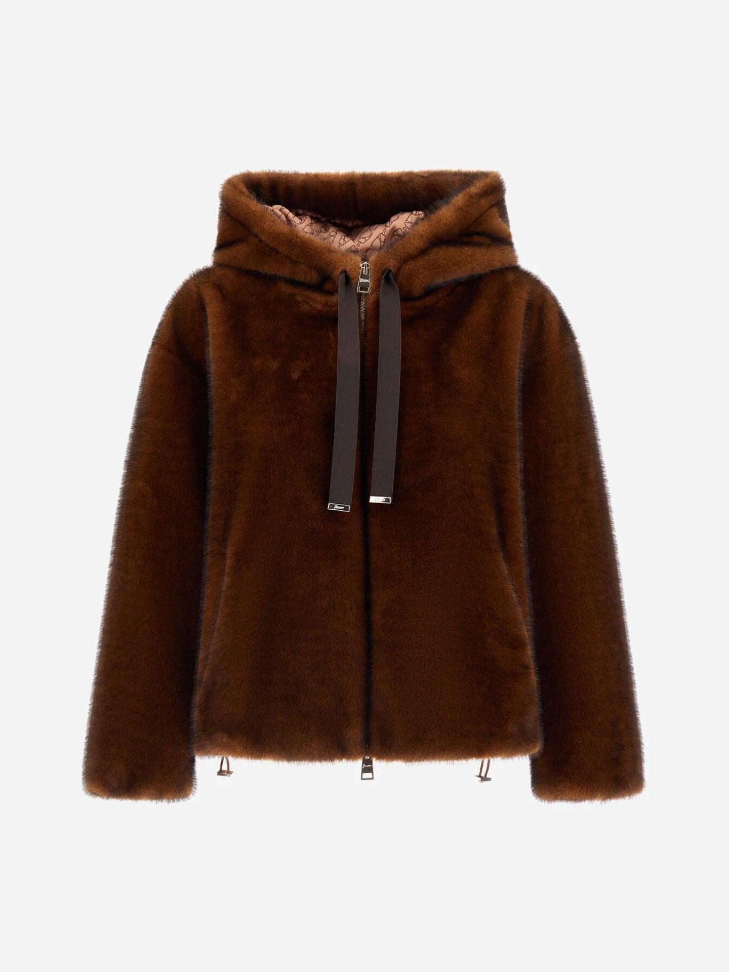 Melange Faux Fur Jacka - Stenströms Store