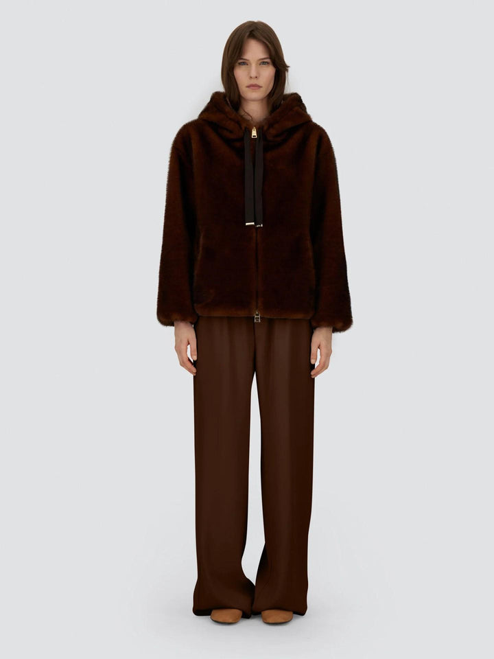 Melange Faux Fur Jacka - Stenströms Store