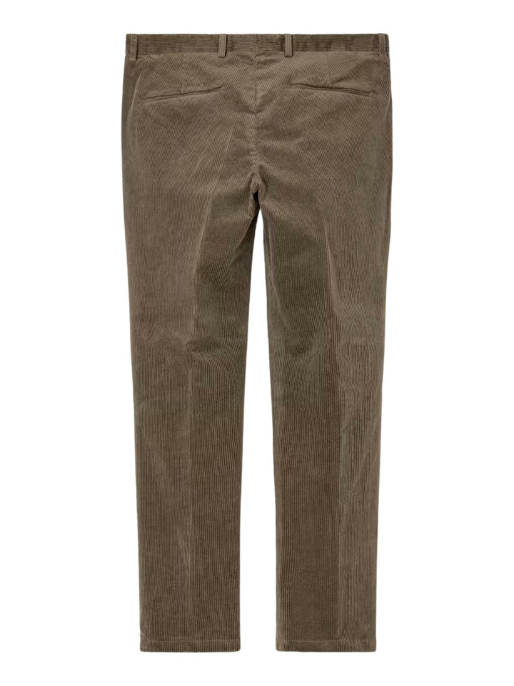 Oscar Jacobson - Mörkbeige Regular Dandy Manchesterbyxor