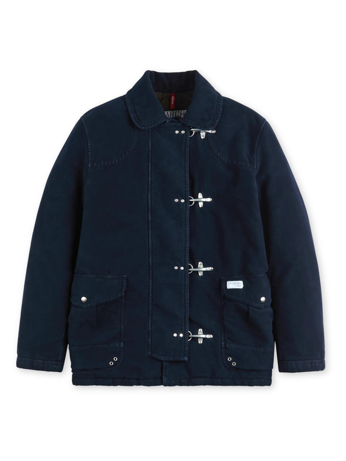 Mörkblå 4 Ganci Frosted Cotton Jacka - Fay
