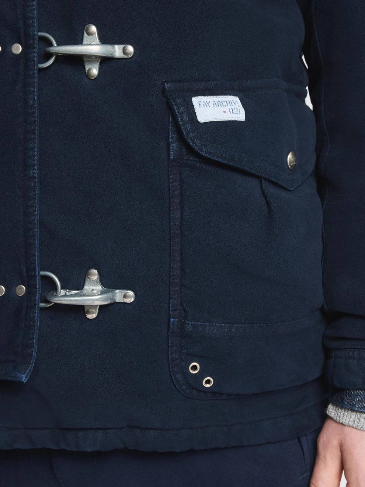 Mörkblå 4 Ganci Frosted Cotton Jacka - Fay