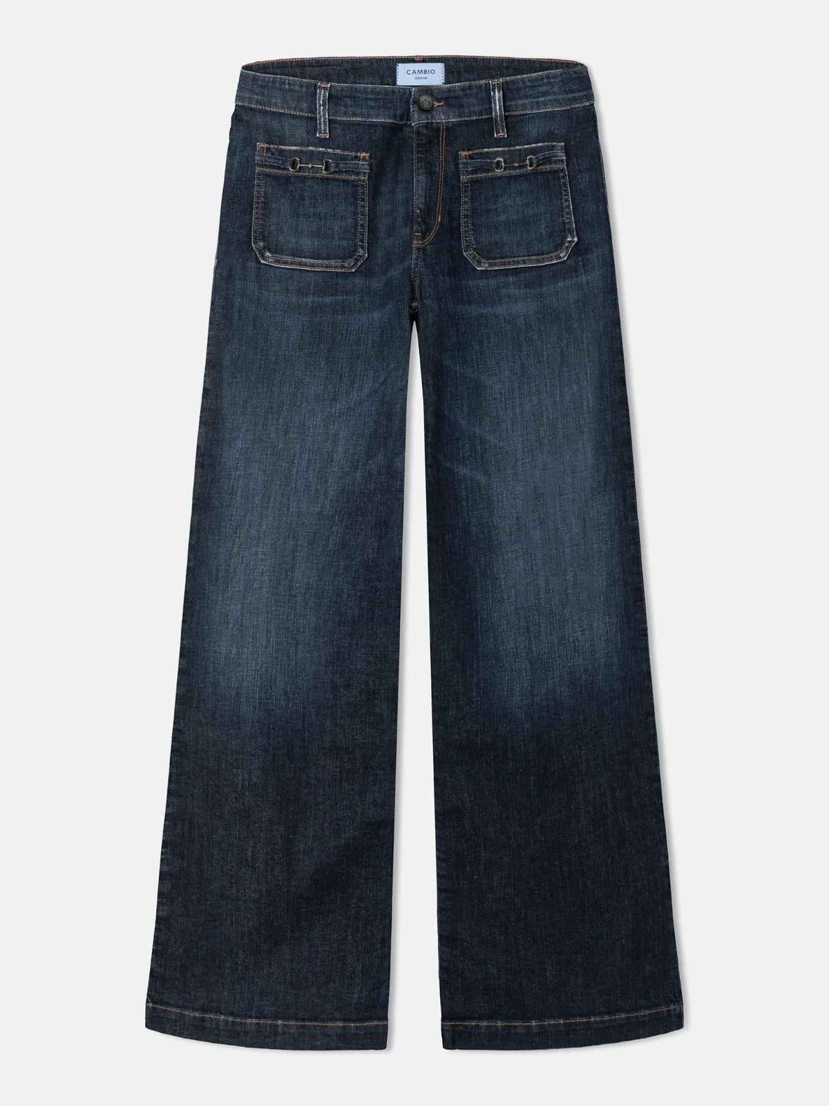 Mörkblå Ada Patched Pocket Vida Jeans