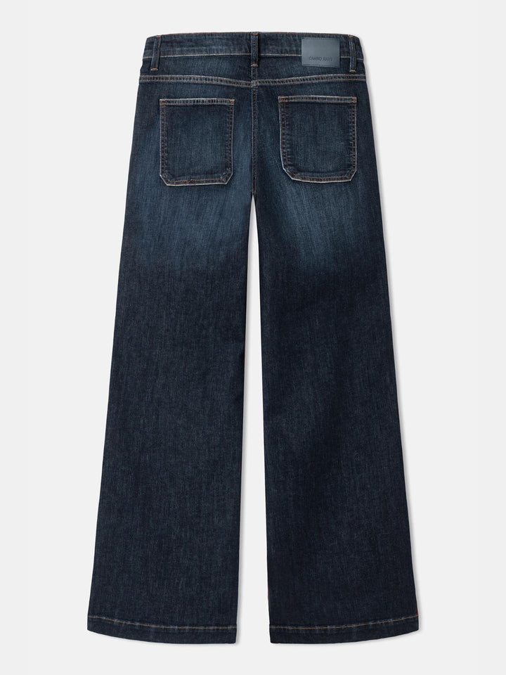 Cambio - Mörkblå Ada Patched Pocket Vida Jeans