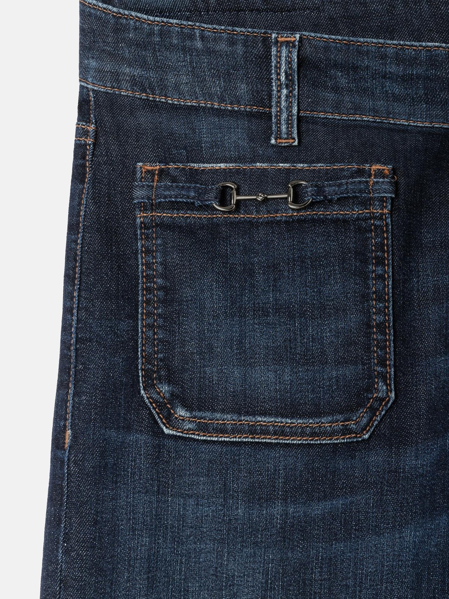 Cambio - Mörkblå Ada Patched Pocket Vida Jeans