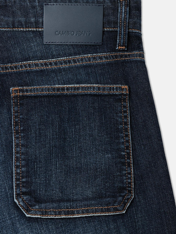 Cambio - Mörkblå Ada Patched Pocket Vida Jeans