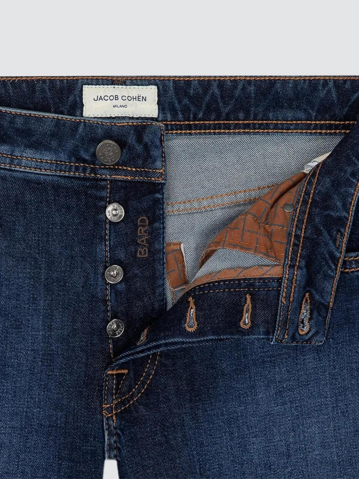 Mörkblå Bard Regular-Slim Jeans