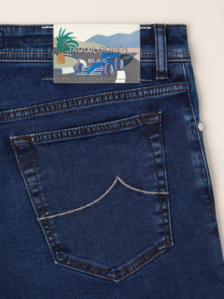 Mörkblå Bard Slim Formula 1 Jeans - Jacob Cohen