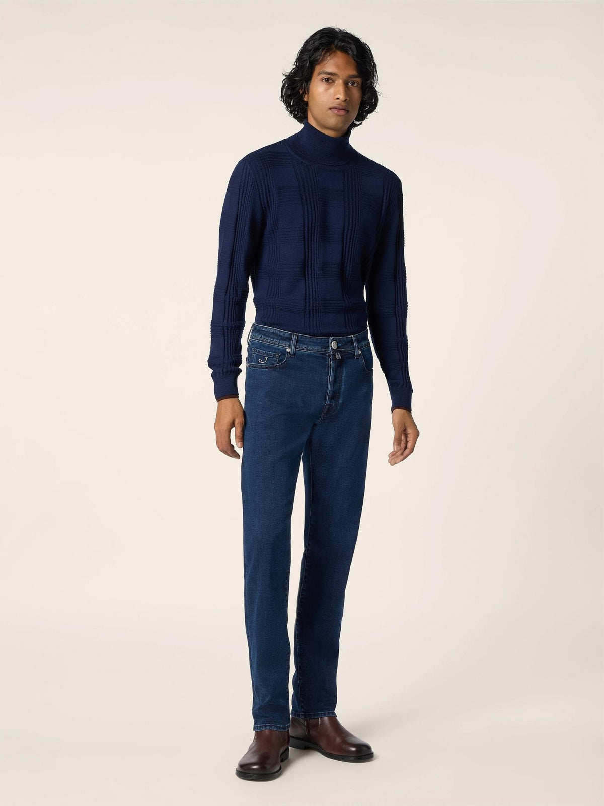 Mörkblå Bard Slim Formula 1 Jeans - Jacob Cohen