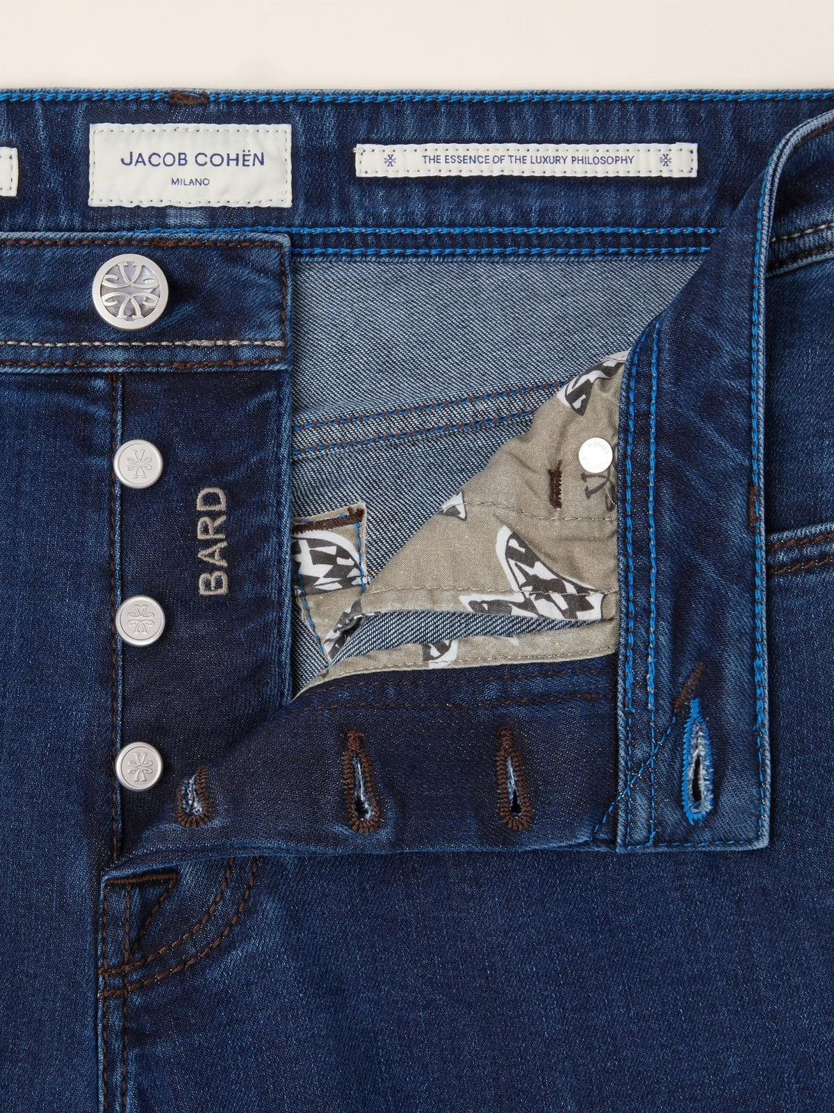 Mörkblå Bard Slim Formula 1 Jeans - Jacob Cohen
