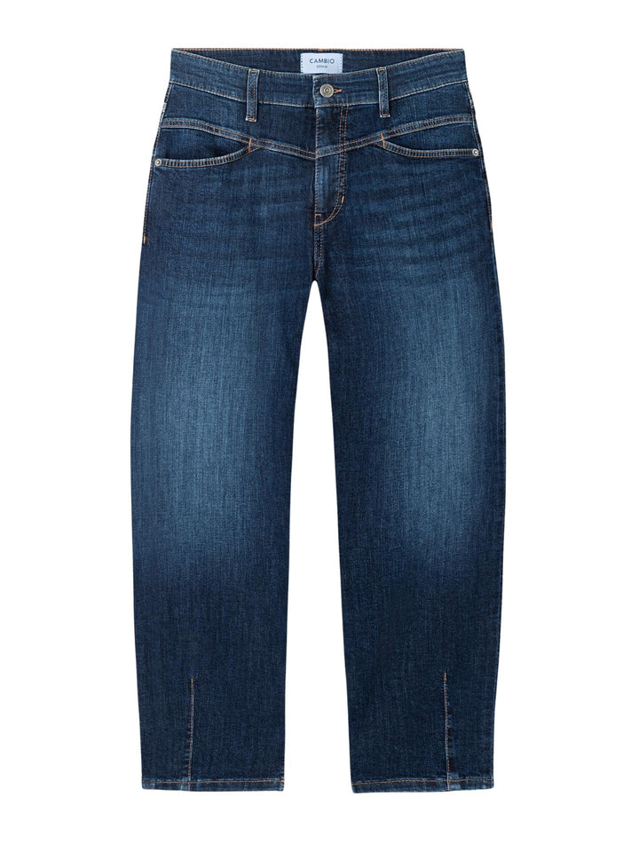 Mörkblå Elin Barrel Jeans - Cambio