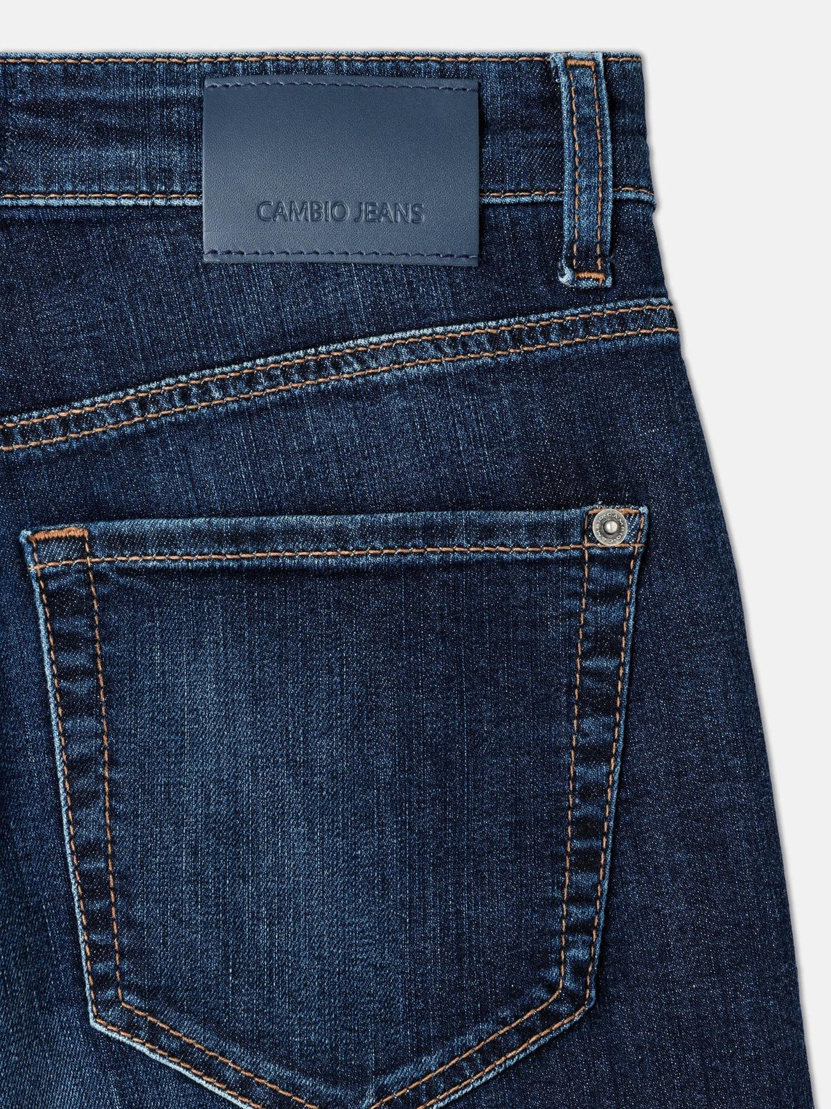 Mörkblå Elin Barrel Jeans - Cambio