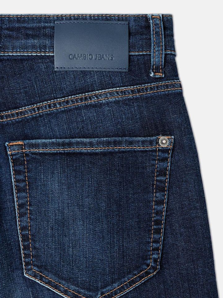Mörkblå Elin Barrel Jeans - Cambio