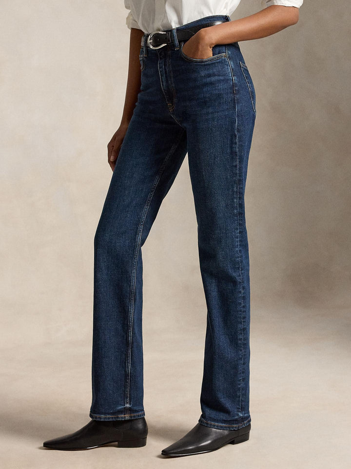 Polo Ralph Lauren – Mörkblå High-Rise Straight Jeans