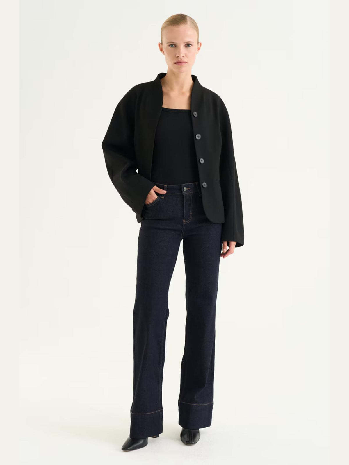 Mörkblå Nora Bootcut Jeans - Twist & Tango