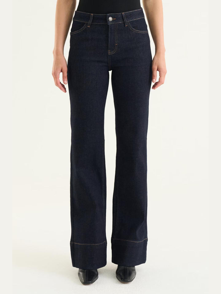 Mörkblå Nora Bootcut Jeans - Twist & Tango