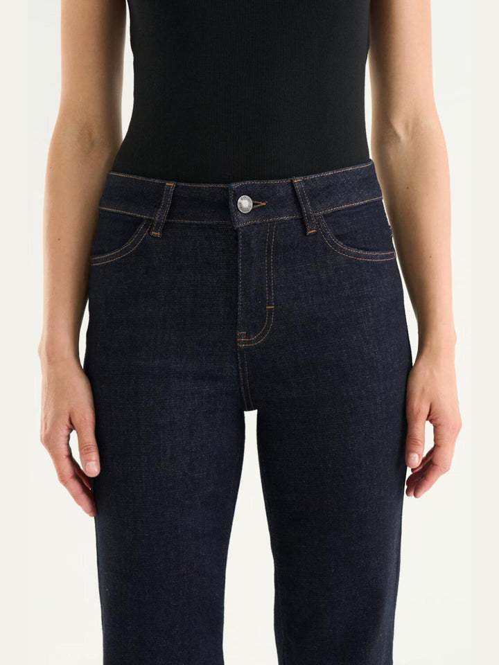 Mörkblå Nora Bootcut Jeans - Twist & Tango