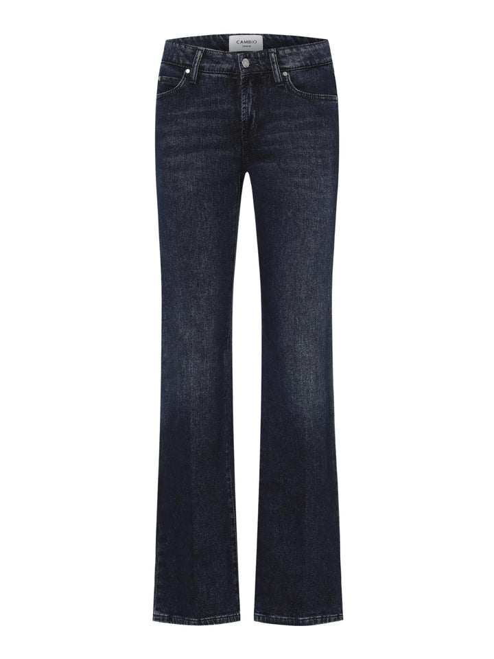 Mörkblå Paris Flare Bootcut Jeans - Cambio