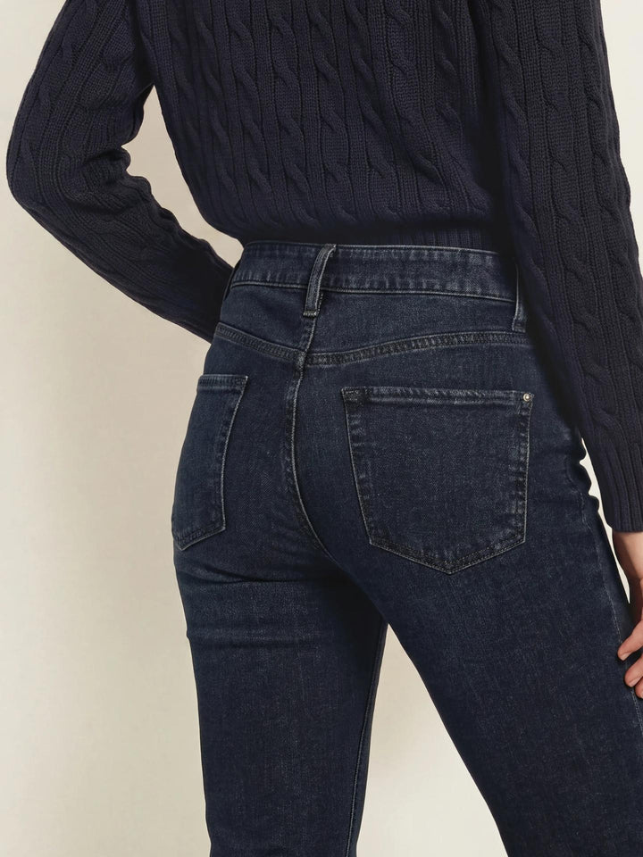 Mörkblå Paris Flare Bootcut Jeans - Cambio