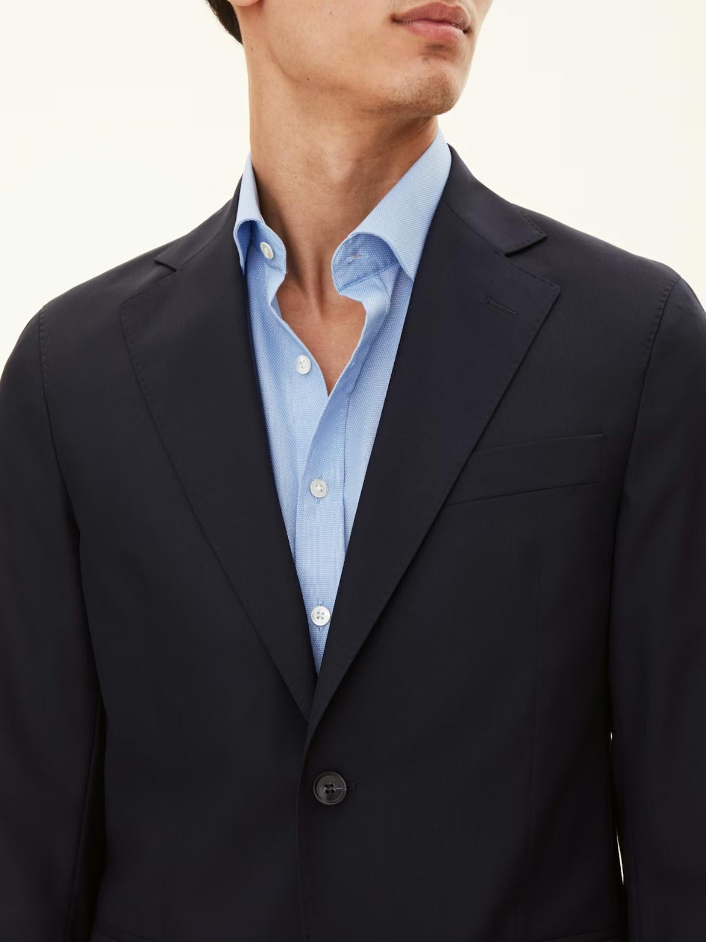 Mörkblå Slim Fit Ego Kavaj - Oscar Jacobson
