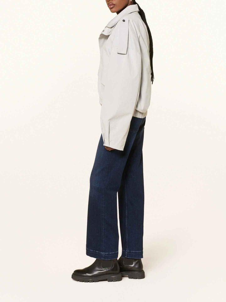 Mörkblå Tessa Cropped Flared Jeans