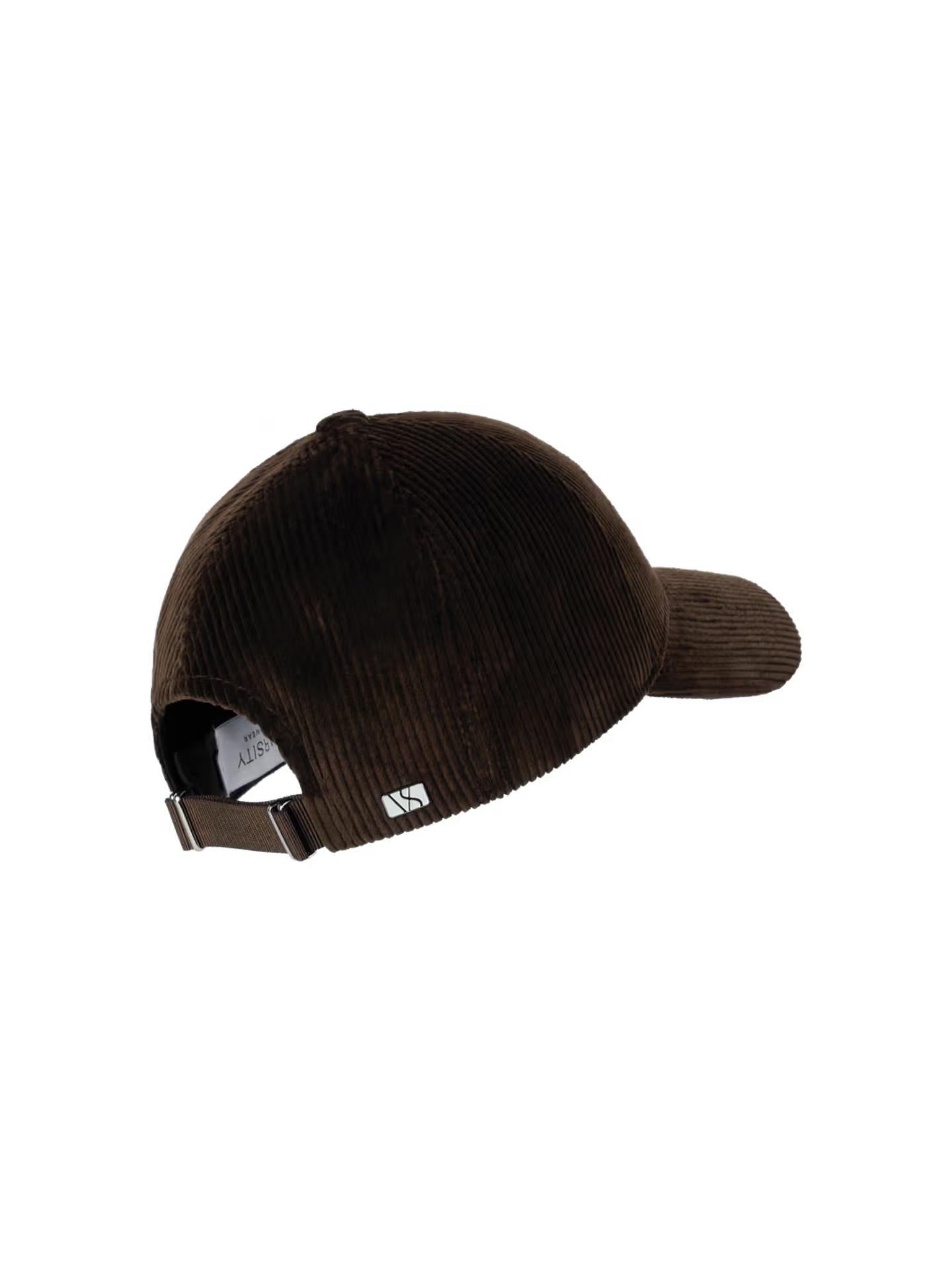 Mörkbrun Baseball Cord Keps - Varsity
