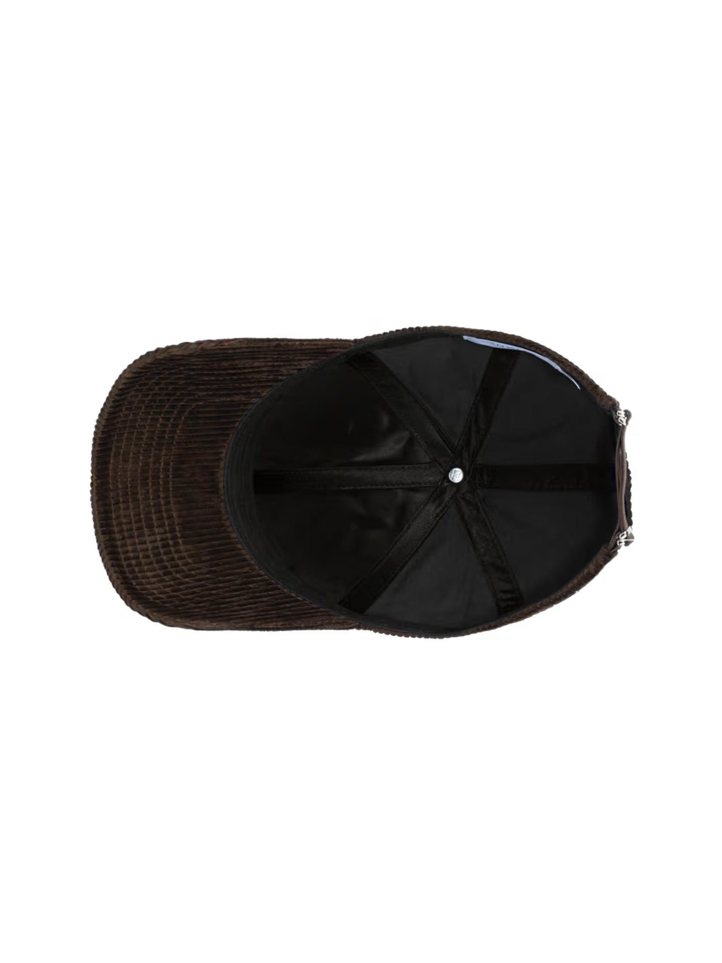 Mörkbrun Baseball Cord Keps - Varsity