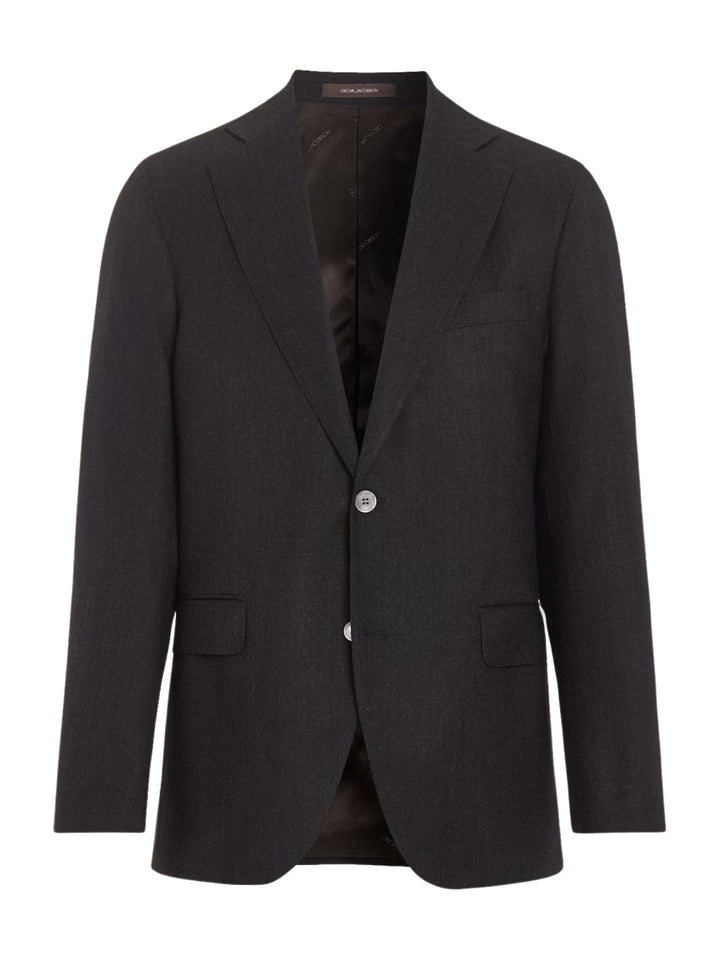 Oscar Jacobson - Brun Regular Fit Flanellkavaj Fogerty