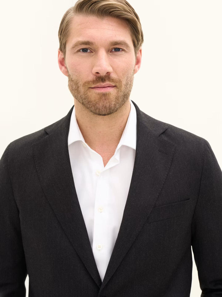 Oscar Jacobson - Brun Regular Fit Flanellkavaj Fogerty