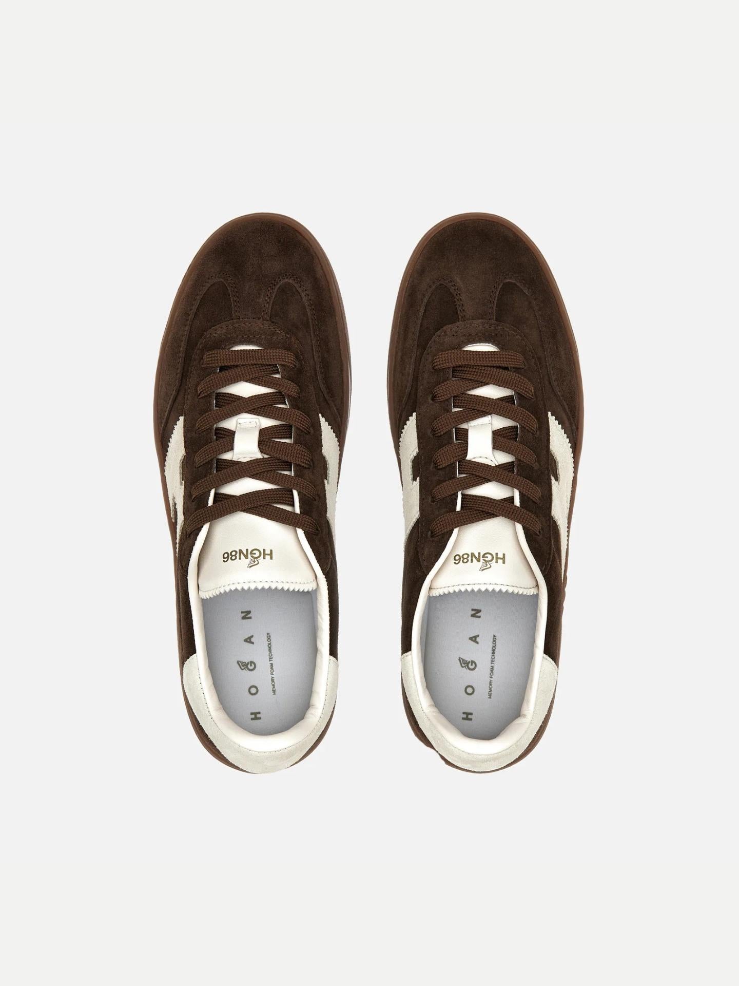 Mörkbrun Hogan Cool Suede Sneaker