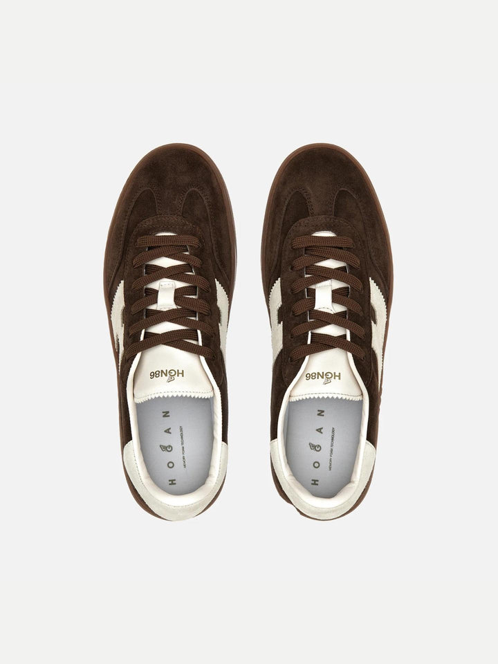 Mörkbrun Hogan Cool Suede Sneaker