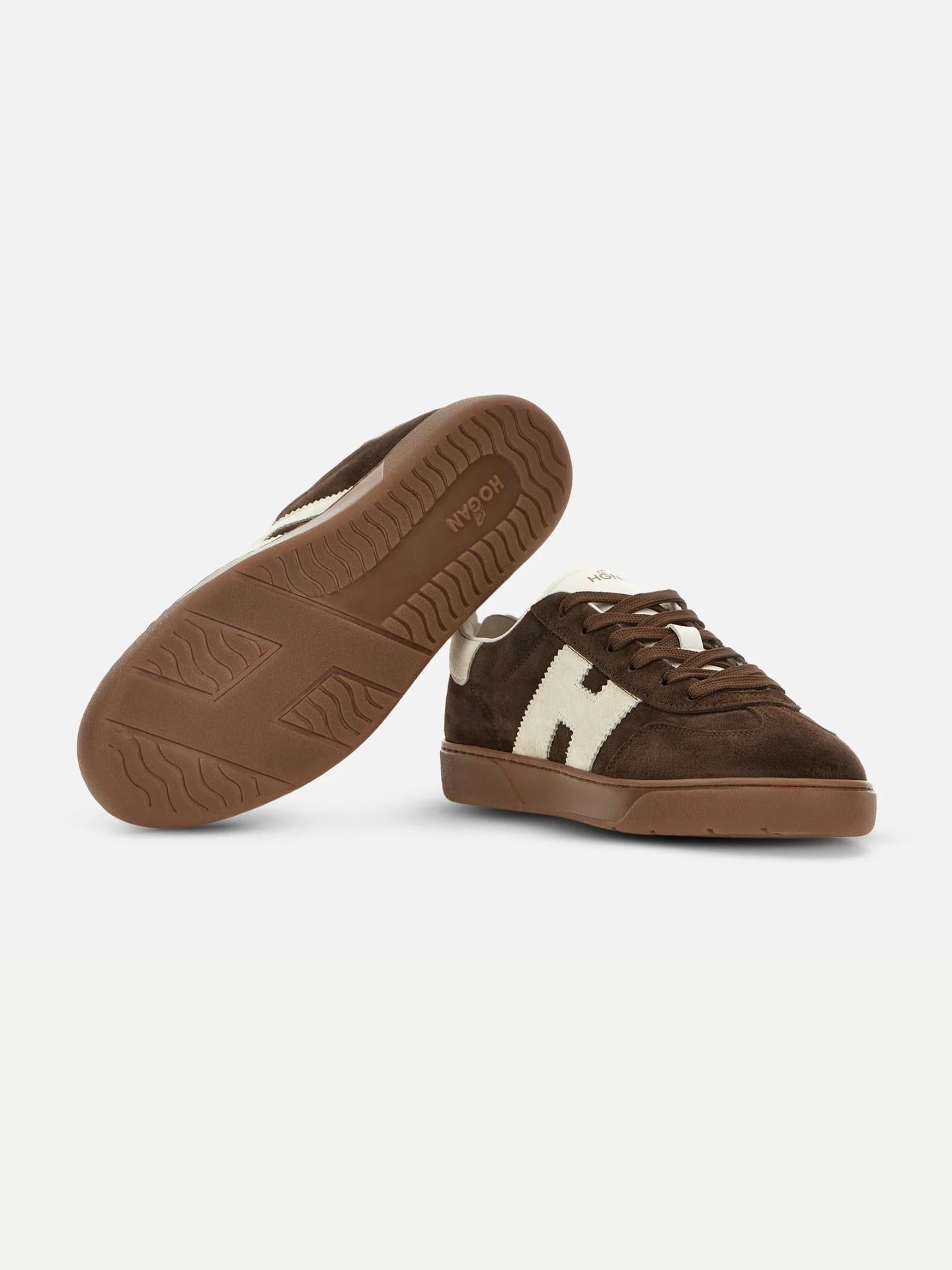 Mörkbrun Hogan Cool Suede Sneaker