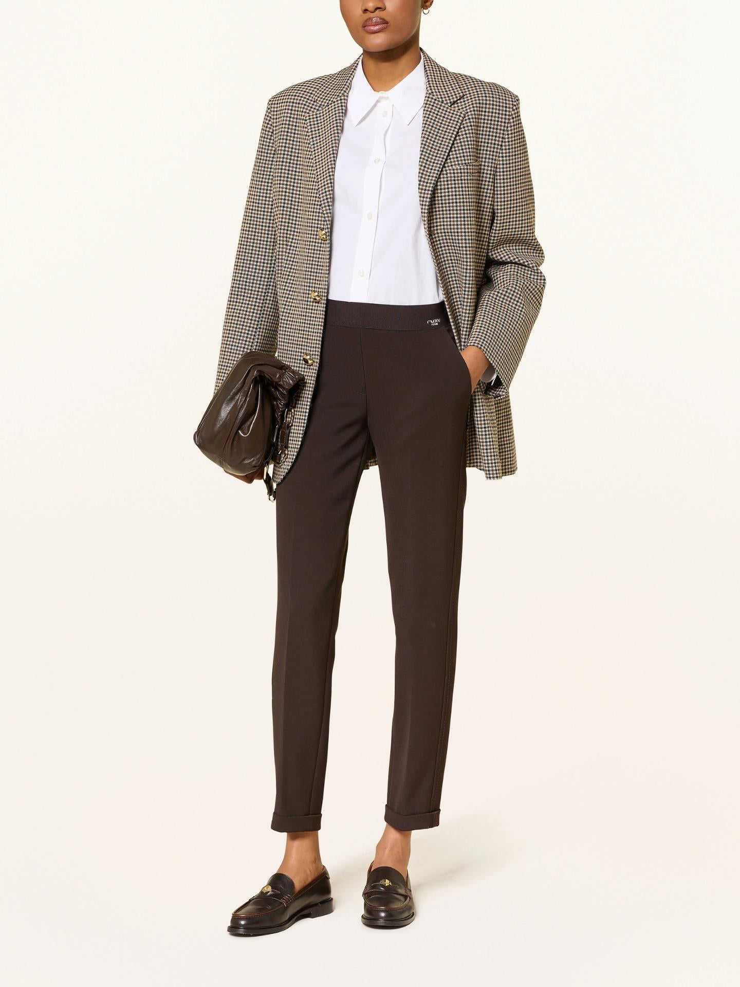 Mörkbrun Kim Ankellång Byxa - Cambio