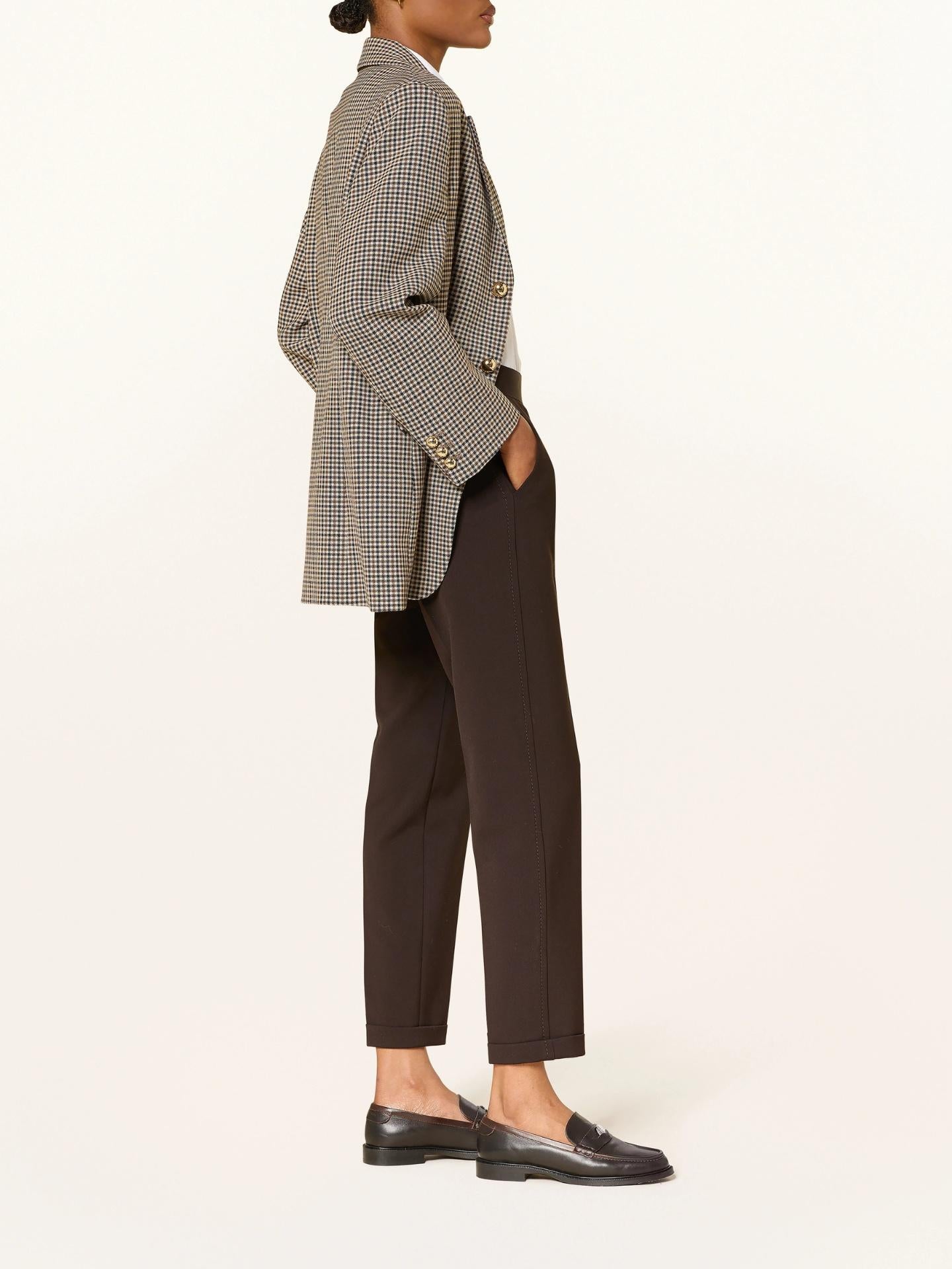 Mörkbrun Kim Ankellång Byxa - Cambio