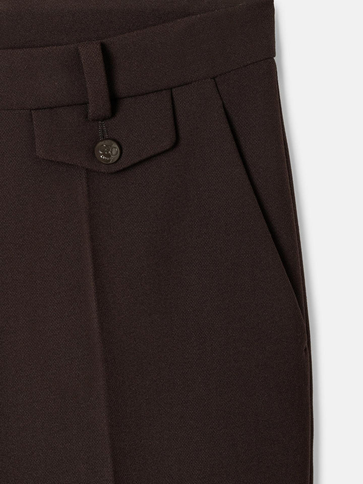 Mörkbrun Krystal Flap Byxa - Cambio