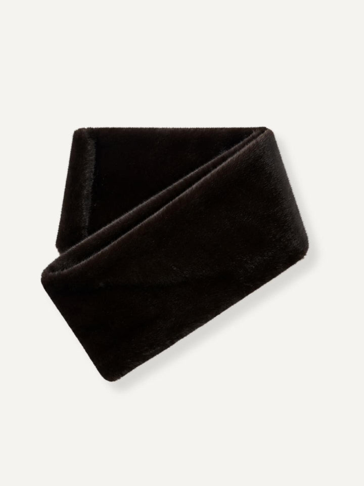 Mörkbrun Laurel Faux Fur Halsduk - Twist & Tango