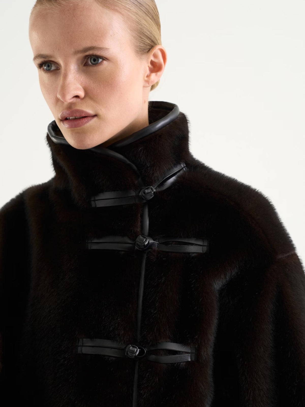 Mörkbrun Zelie Faux Fur Jacka - Twist & Tango