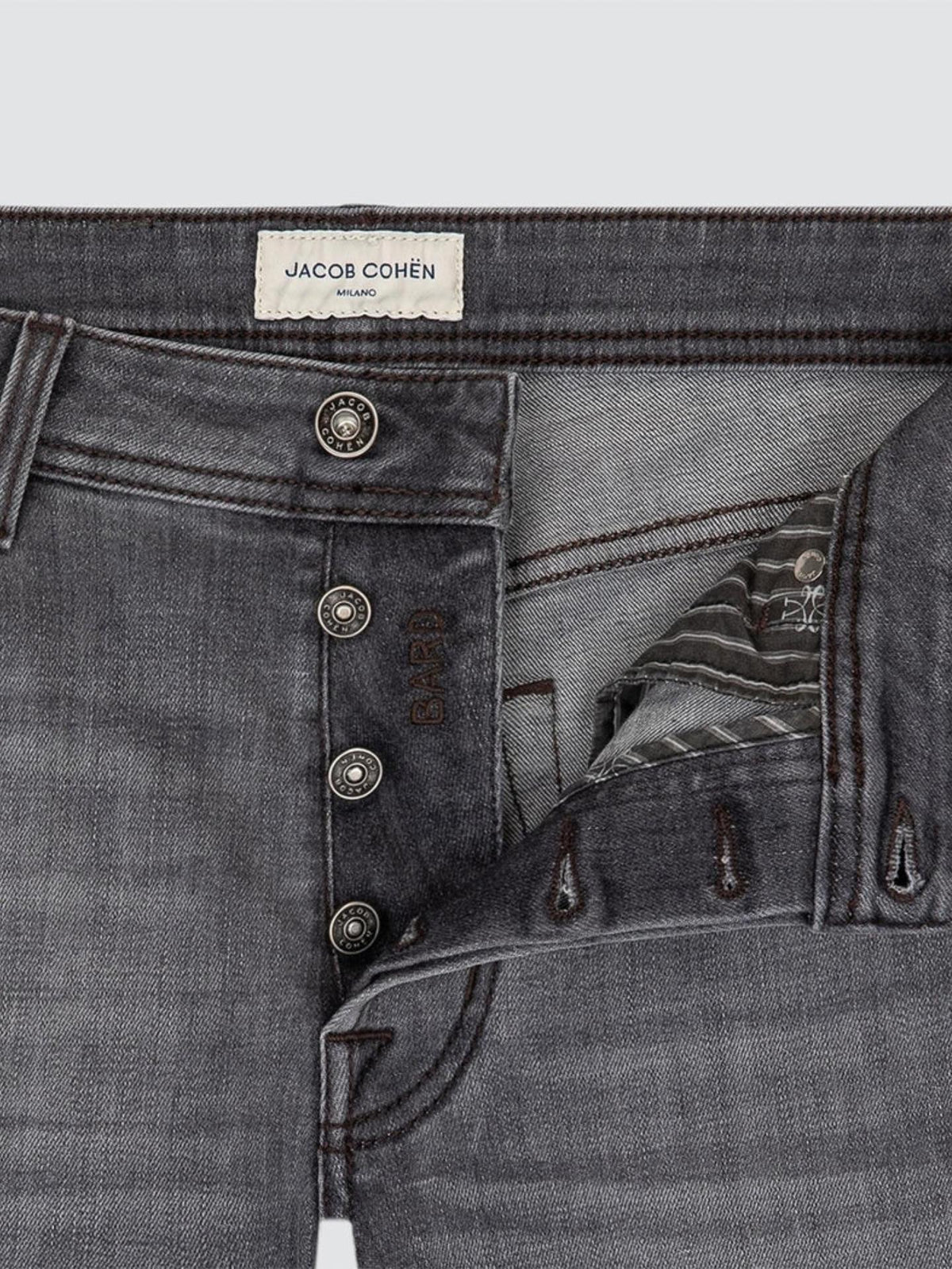 Mörkgrå Bard Regular-Slim Jeans
