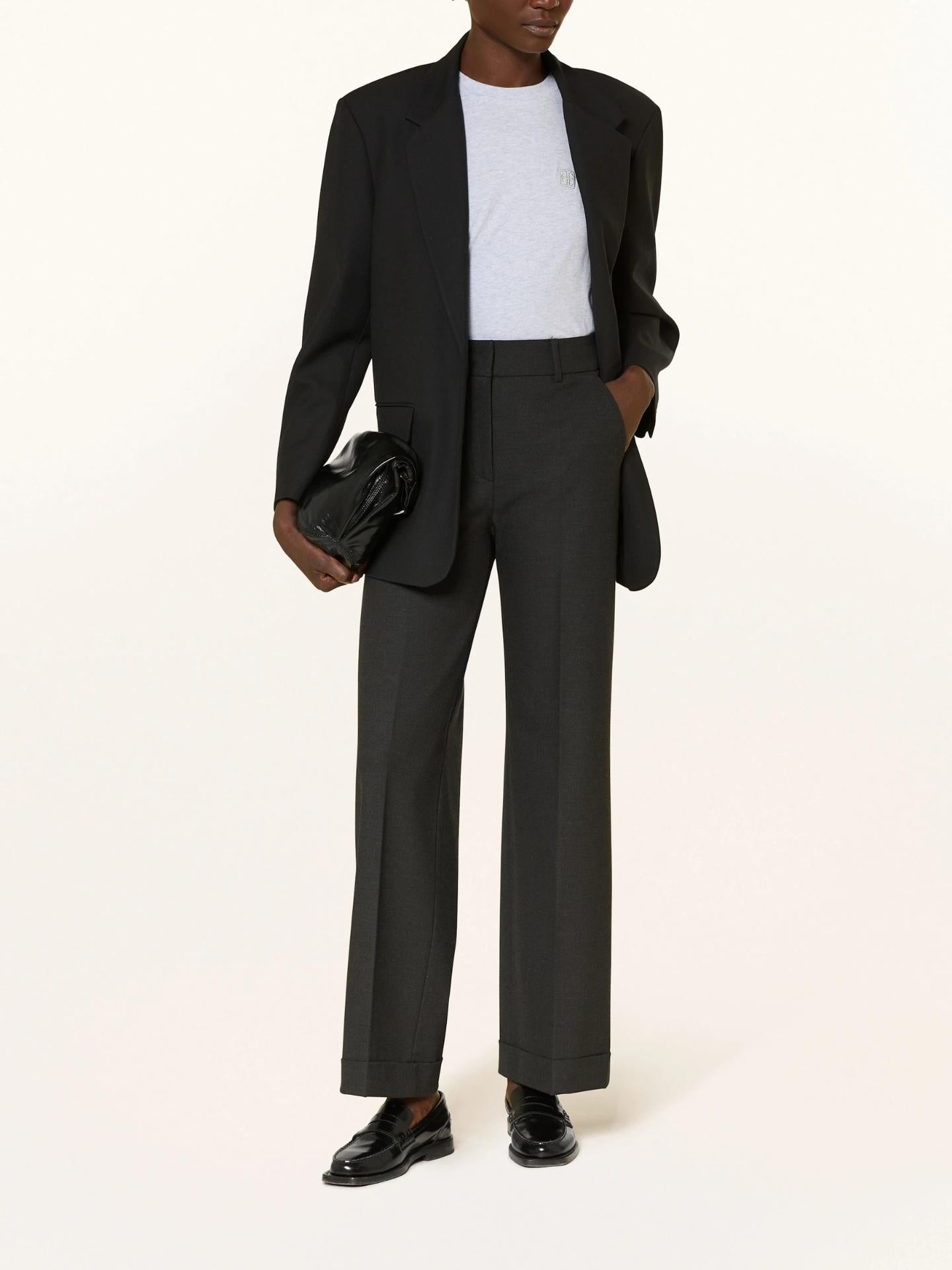 Mörkgrå Grace Rak Kostymbyxa - Cambio