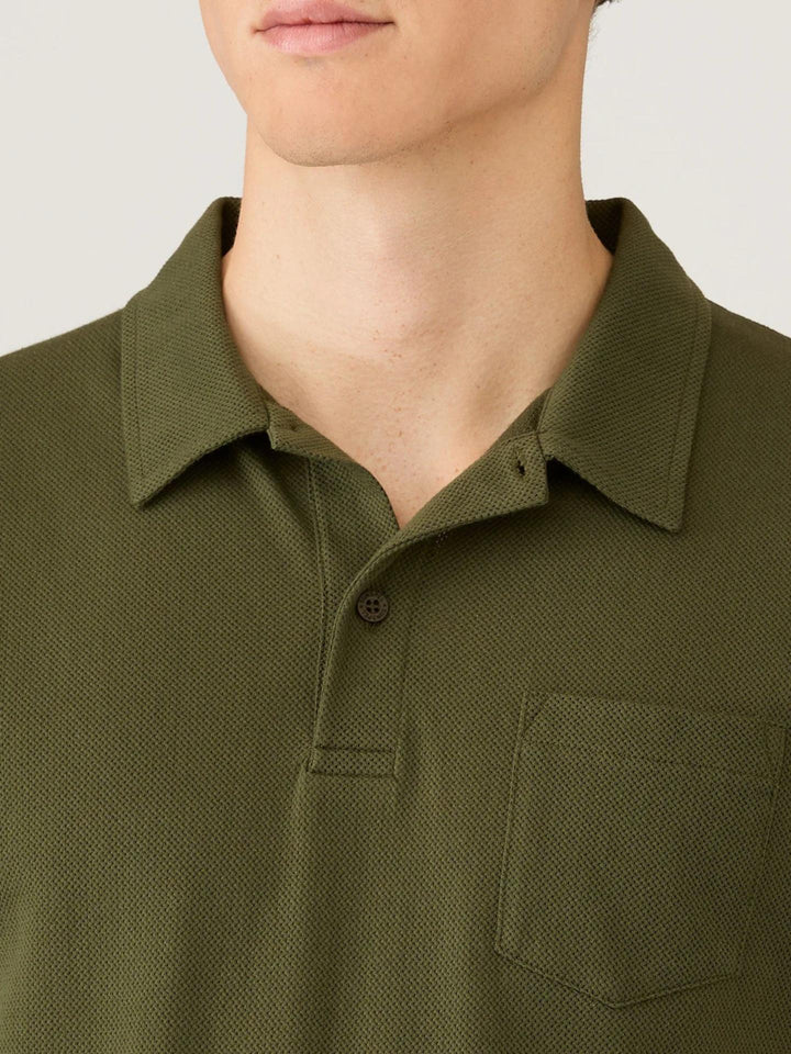 Sunspel - Mörkgrön Riviera Piké