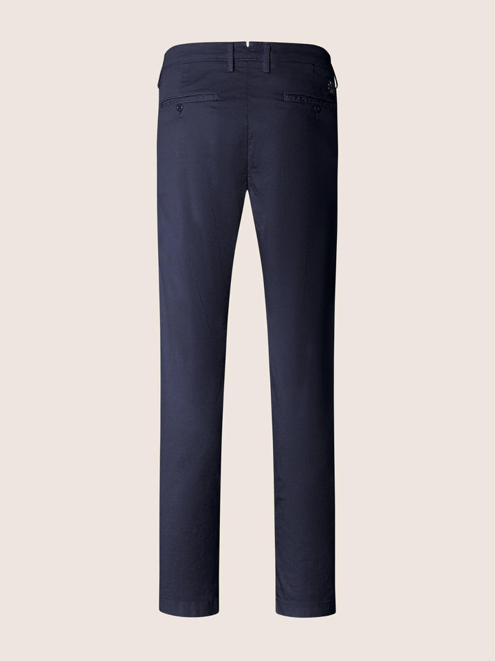 Navy Bobby Slim Honeycomb Chino - Jacob Cohen