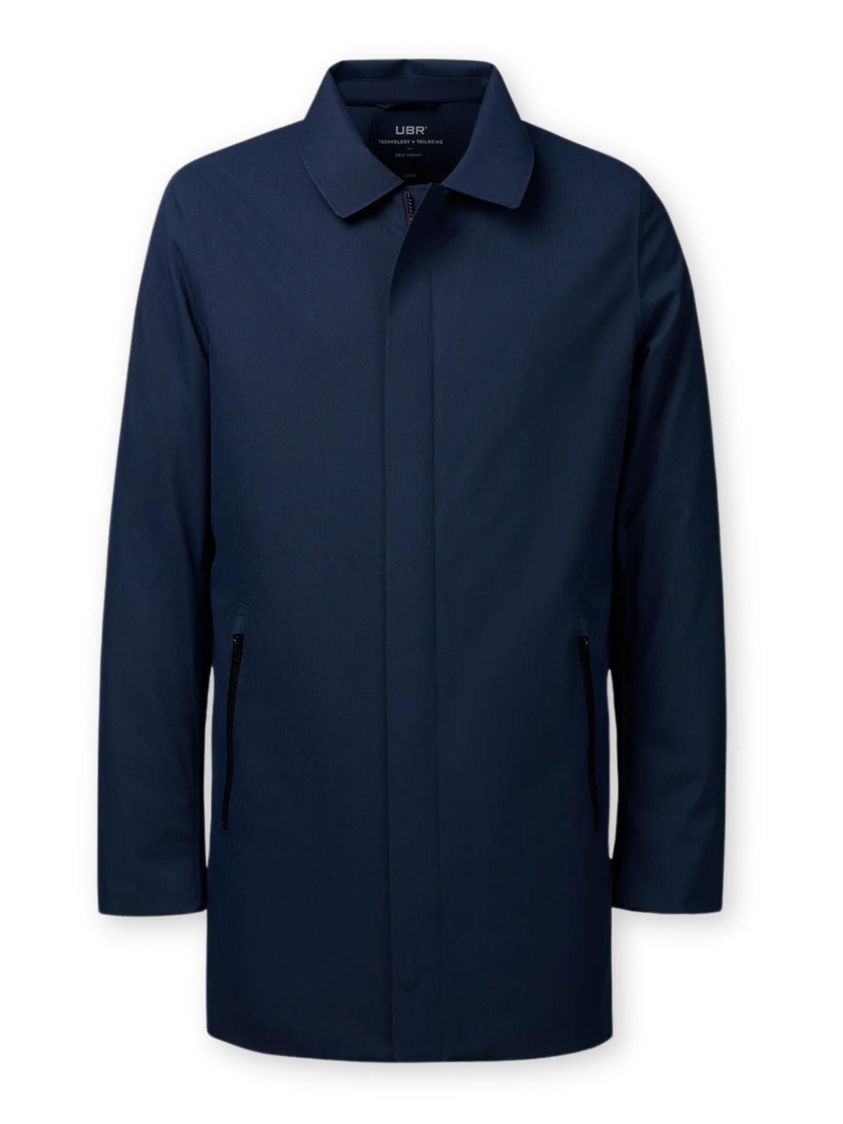 Navy Herringbone Regulator Coat - UBR