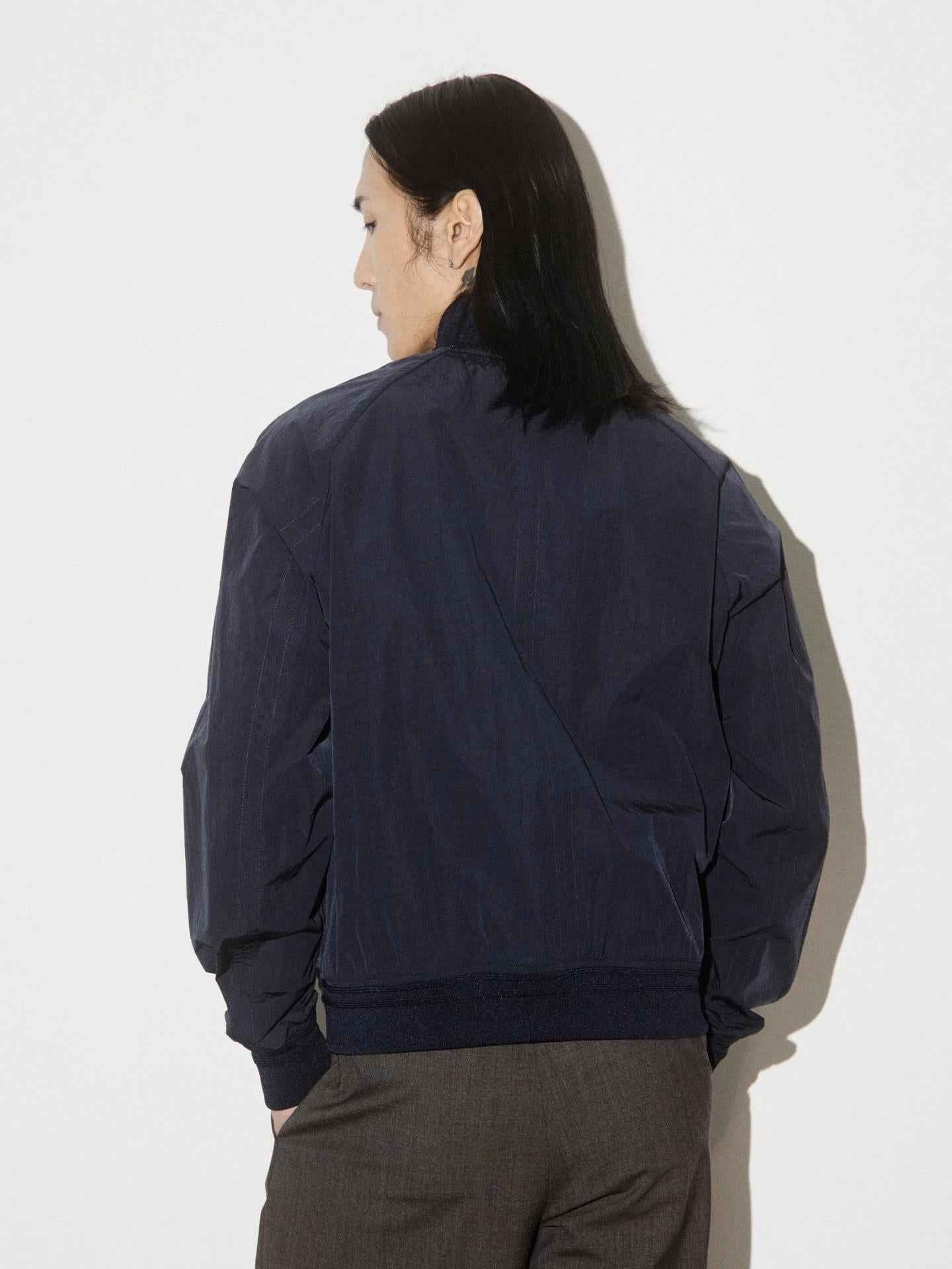 Marinblå Valstarino Nylon/Cotton Jacket