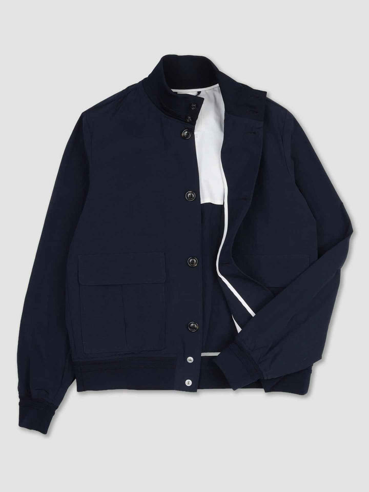 Marinblå Valstarino Nylon/Cotton Jacket