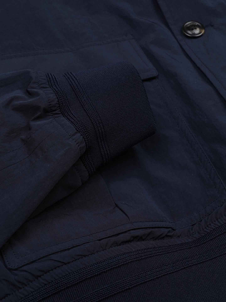 Marinblå Valstarino Nylon/Cotton Jacket
