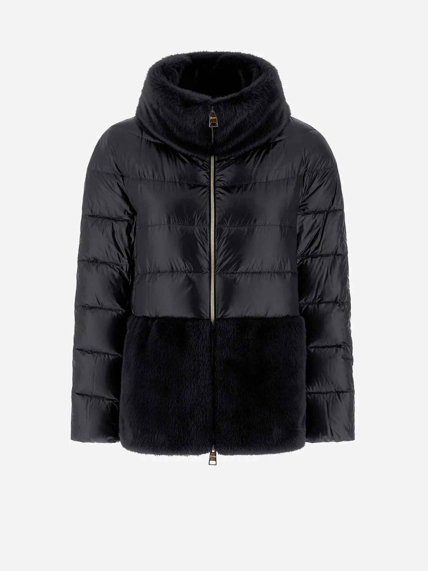 Nylon & Faux Fur Dunjacka